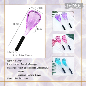 Outil de beauté congelé Rouleau facial et ensemble Gua Sha Réduire les poches Cryo stick facial Cuillère Globes de glace <span class=keywords><strong>Medispa</strong></span> - Product Image 5