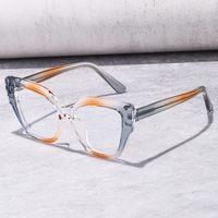 Monture de lunettes optiques pour femmes Partagas avec logo personnalisé, œil de chat, charnière à ressort, blocage de la lumière bleue, branches CP