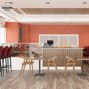 ซุ้มกาแฟกลางแจ้งทันสมัยพร้อมไฟ LED |   เคาน์เตอร์บาร์คาเฟ่แบบพับได้สำหรับร้านอาหารและการออกแบบตกแต่งภายในร้านอาหาร - Product Image 1