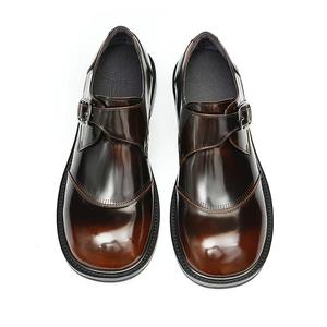 Nuevos Botines Chelsea de Cuero Formales de Lujo con Cordones y Zapatos Derby con Aumento de Altura, Zapatos de Vestir Clásicos Hechos a Mano para Hombre - Product Image 3