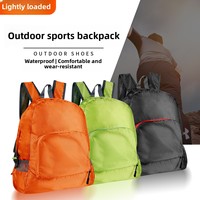Sac à dos pliable résistant à l'eau à motif de diamant à la mode de grande capacité pour la randonnée en plein air et les voyages