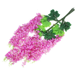 Flores Artificiales de Glicinia, Ramo de Seda Multicolor, Decoraciones para Techos de Boda - Product Image 5