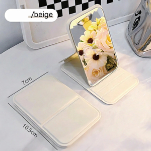 Miroir de maquillage portable et pliable, idéal pour dortoir, bureau et usage quotidien, réglable et facile à transporter - Product Image 6