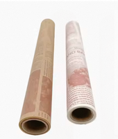 Papier d'emballage alimentaire anti-graisse imprimé sur mesure, feuille jetable pour sandwichs et burgers avec logo, revêtement PE, pour traiteur