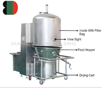 Sécheur à lit fluidisé vertical électrique GFG pour aliments, produits chimiques, poudres et insectes
