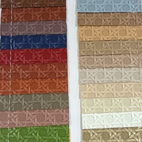 Cuir synthétique PU multifonctionnel texturé tricoté en cercle de 1,0 mm pour sacs à main, meubles, chaussures, ceintures et carnets