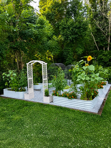 Macetas Elevadas de Metal para Exteriores, Grandes, con Ruedas, Contenedores Móviles para Plantar, Cultivo de Vegetales, Kits de Jardinería para Balcón y Hogar - Product Image 2