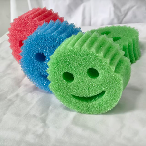 Esponja de Limpieza Redonda de Doble Cara Disian, Almohadilla de Fregado de Alta Densidad Antiarañazos para Lavar Platos en la Cocina - Product Image 2