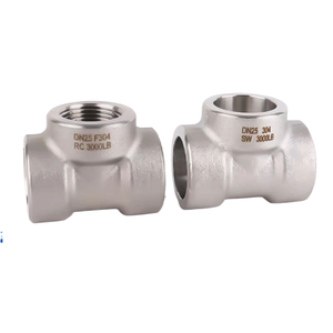Conector en T de Acero Inoxidable 304/316 de Alta Presión, 3/4'', ASTM, Diámetro Igual, Rosca Interna, Marca HENGYANG, de Fábrica Original #   Forjado - Product Image 2