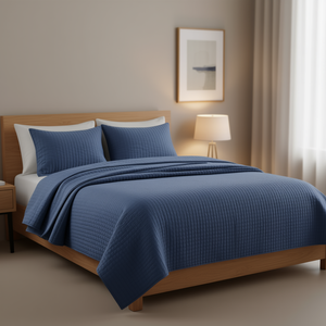 Db Four Piece <b>Quilt</b> <b>Set</b> Microfiber Cotton King Queen Breathable Light Bedding For Home Modern Printed All Season - Product Image 2