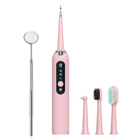 Kit d'outils de nettoyage dentaire électrique Appareil de soins bucco-dentaires pour l'élimination du tartre et de la plaque à usage domestique Kit d'outils en plastique