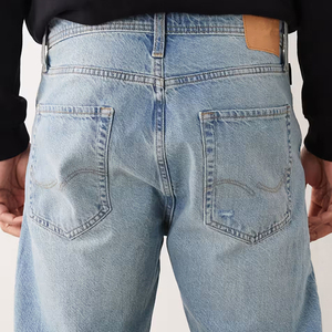 Nouvelle Arrivée 2026 – Jean Baggy Streetwear Bleu Clair pour Homme, Taille Haute, Coupe Droite, Idéal au Quotidien - Product Image 5