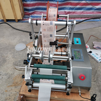 Etiquetadora Eléctrica Semiautomática de Fácil Operación para Botellas Redondas, Empaquetado de Bebidas con Etiquetas Adhesivas Personalizadas