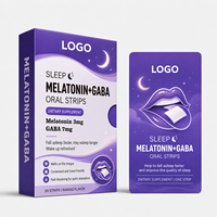 Compléments de sommeil : Mélatonine pour améliorer le sommeil, vitamines, mélatonine en film mince à dissolution orale, bandes à dissolution rapide GABA