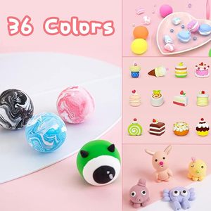 Đất sét siêu mềm bán buôn 36 màu, đất sét nhẹ, đồ thủ công tự làm cho trẻ em, đất sét khô tự nhiên kèm dụng cụ - Product Image 2