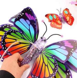Jouet Papillon Lumineux Portable à LED avec Musique et Ailes Mobiles, Cadeau pour Enfants, Bâton Lumineux Papillon - Product Image 3