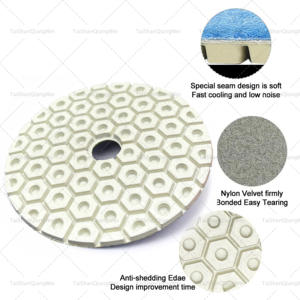 9 Pcs100mm resina diamantata legante tamponi Kit M14 5/8-11 ruota di lucidatura per pietra di granito cemento dischi di macinazione marmo - Product Image 3