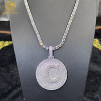Chaîne en diamant glacé 8mm 10mm 12mm à broches Miami Moissanite chaîne à maillons cubains et pendentif mémoire Photo pour hommes rappeur