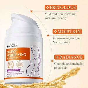 SADOER Nouveau <span class=keywords><strong>Coffret</strong></span> de Soins pour <span class=keywords><strong>Femme</strong></span> : Sérum <span class=keywords><strong>Visage</strong></span> à l'Avoine, Émulsion Hydratante, Crème Douce Anti-Vergetures aux Acides Aminés - Product Image 4