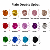 Guirlandes spirales brillantes en PET à double tourbillon pour plafond, idéales pour les anniversaires, mariages et fêtes de la Saint-Valentin