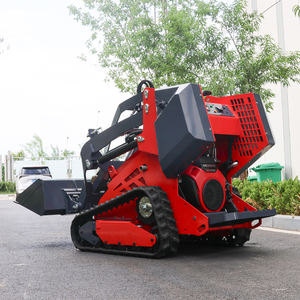 Produsen profesional 480KG Skidsteer diesel Caterpillar berdiri di Crawler Mini Skid Steer Loader dengan lampiran - Product Image 3