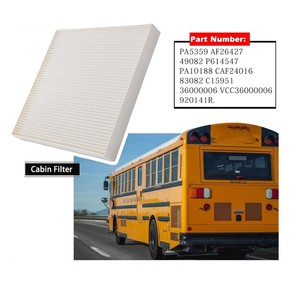 Filtre à air d'habitacle PA5359 pour Freightliner Thomas Built Iveco AF26427 PA10188 49082 P614547 Blanc Lot de 4 en stock - Product Image 6