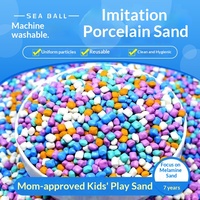 Sable d'imitation nano, jouet de terrain de jeu pour enfants, pierre multicolore, plage, parc, piscine de sable, fabriqué en Chine