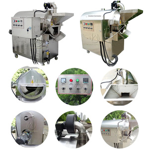 30-500 kg/lote de acero inoxidable calefacción eléctrica a Gas cacao granos de café grano cacahuete semillas de soja tostador de nueces máquina tostadora - Product Image 3