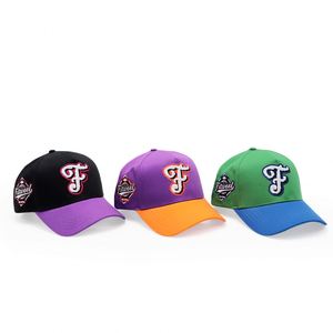 Casquette de golf unisexe bicolore en coton de haute qualité, casquette de baseball décontractée pour le sport avec logo personnalisé et broderie appliquée - Product Image 5