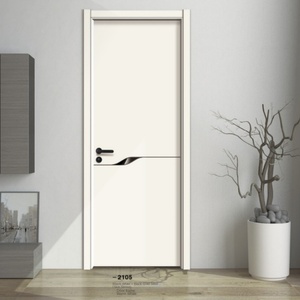 ไม้วีเนียร์ไม้ชุดแบนสำหรับในร่มกันเสียงกันไฟในเชิงพาณิชย์ประตูไม้ปรับแต่งขนาดได้ - Product Image 6