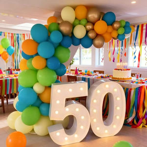 Outdoor Large Marquee Letter <b>Led</b> Letras Gigantes Party Decoration Giant 3ft 4ft Light up Marquee Number for Wedding BackDrop - Product Image 4