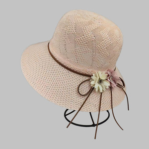Usine En Gros En Plein Air Fleur Seau Chapeau UV Protection Solaire À Large Bord Femme Casquette De Pêche Camp Caps - Product Image 1