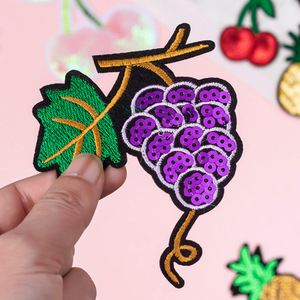 تخفيضات كبيرة على الفواكه البطيخ والعنب والفراولة والترتر والكرز والأناناس مكواة على رقعة للملابس وأكياس القبعات - Product Image 3