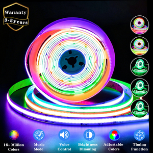 Tira de Luces LED COB WS2811 12V 24V CE, RoHS, Totalmente Direccionable, Control por Aplicación WIFI, Tira de Luces RGB LED de 5m 10m en Rollo para <span class=keywords><strong>TV</strong></span>, Bar, KTV - Product Image 1