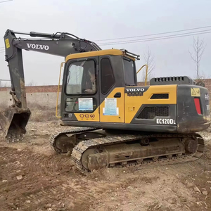 Excavadora Usada Volvo EC120DL, Retroexcavadora de Orugas Mediana de 12 Toneladas, Máquina de Construcción VOLVO 120 de Segunda Mano para Excavación - Product Image 1