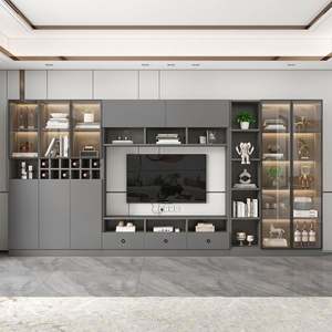 Meuble de chambre moderne et élégant avec rangement pour appareils multimédias et décoration, design élégant pour appartement - Product Image 1