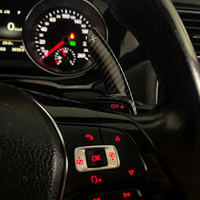 Palanca de cambios con impresión de fibra de carbono ABS para Volkswagen Amarok VW Jetta Nivus Virtus T-Cross Golf MK8 R GTI Crossfox