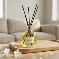 Bouteille en verre vide ronde de 250 ml pour diffuseur à bâtonnets, vente en gros, logo personnalisé, couleur, flacon pulvérisateur pour diffuseur d'arômes