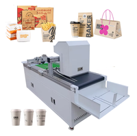 Printer Inkjet Flatbed Single-Pass Tinta Pigment 1 Tahun Garansi Printer Kartu Baru Bahan Egg Flex Kotak Pizza Kantong Kertas Gelas Sekali Pakai