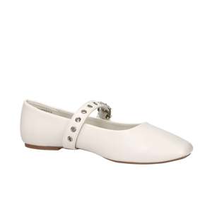 Ballerines Xti pour femme, couleur crème, taille 36, plates avec bride à boucle - Product Image 2