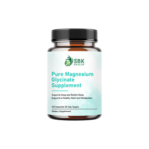 Cápsulas de Suplemento de Glicinato de Magnesio Puro Directo de Fábrica, Apoya un Corazón y un Metabolismo Saludables, Apoya la Energía Normal - Product Image 1