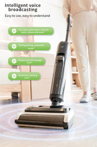 مكنسة كهربائية ذكية متعددة الوظائف أربعة في واحد للاستخدام المنزلي، تنظيف رطب/جاف/بالماء/غسيل، لاسلكية مع مساعد صوتي - Product Image 4