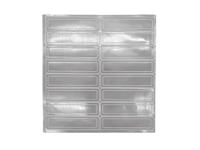 Pegatina Reflectante Rectangular Autoadhesiva, Tira Recta, Adhesivo de Seguridad para Casco de Motocicleta