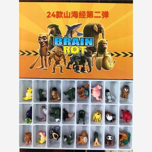 <span class=keywords><strong>Hot</strong></span> italiano Brainrot 24 figure di natale arrivo squalo bambola bastone uomo scimmia modello di bambola ornamenti Desktop - Product Image 3