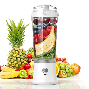 Licuadora Portátil Eléctrica para Camping, Vaso Mezclador Personal para Smoothies, Licuadora de Gran Capacidad, Botella Mezcladora Eléctrica Recargable - Product Image 1