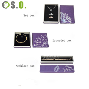 Boîte à bijoux en papier de luxe pour collier avec anneau rectangulaire et logo personnalisé, emballage cadeau de marque - Product Image 3
