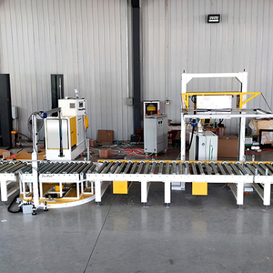 Sistema de Estruturação de Paletes Vertical e Horizontal com Transportador e Mesa Giratória Motorizada - Product Image 3