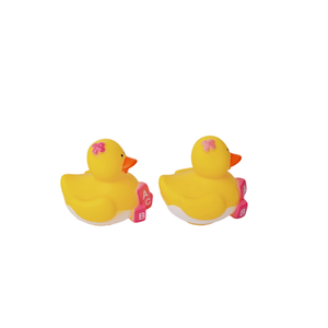 Unique Custom Rubberduck Baby Bath Toys Pattern Designs Bathtub Fun for Kids and Toddlers Bulk Mini Small Plastic logo Vinyl - Product Image 3