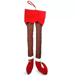 Accesorios para Automóviles, Divertidas Patas de Duende Navideñas, Artículos Navideños de Santa Claus, Venta al por Mayor - Product Image 1