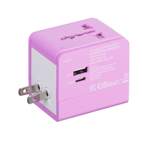Foxcan Adaptateur de voyage multifonctionnel tout-en-un Couleur personnalisée Chargeur universel USB Type-C pour ordinateur portable